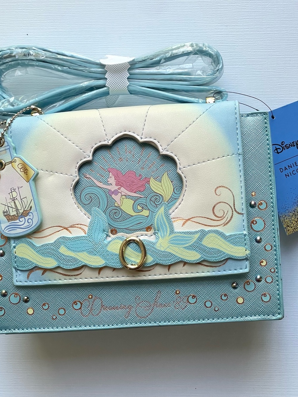 Danielle Nicole The Little Mermaid Ship in a Bottle Crossbody Bag